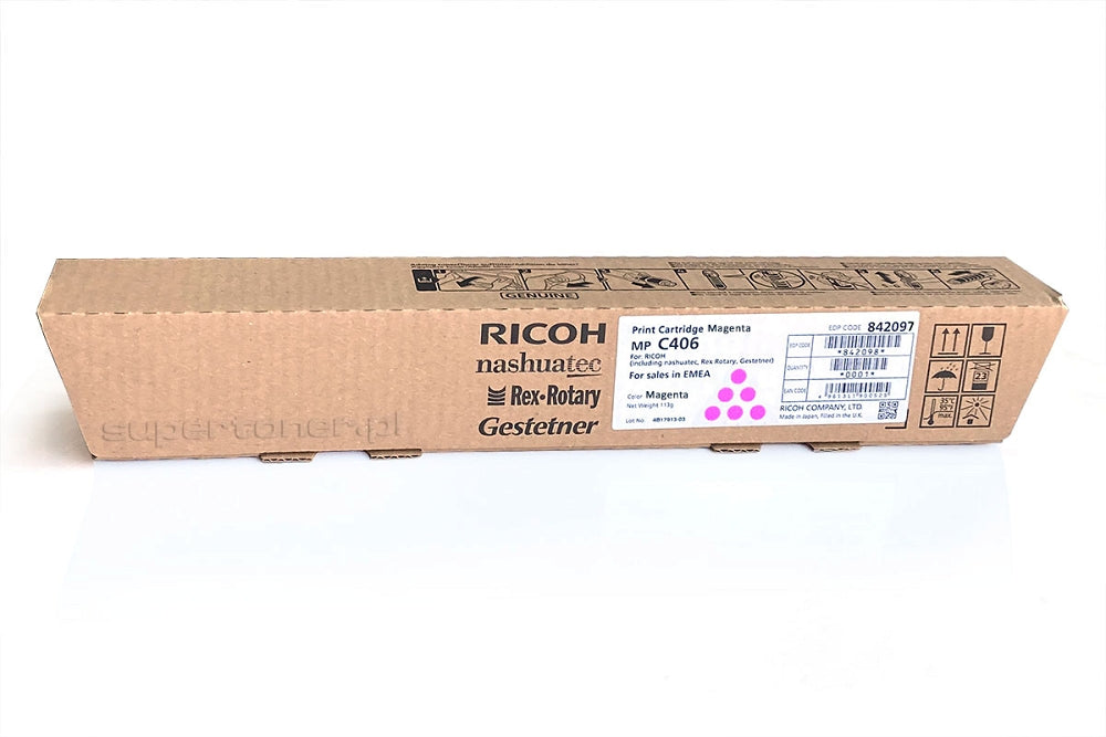 Ricoh MPC306 MPC307 MPC406 Toner MAGENTA 842097