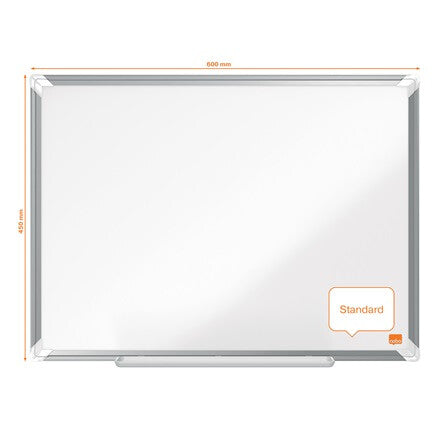 Nobo Premium Plus Steel Magnetic Whiteboard 600x450mm