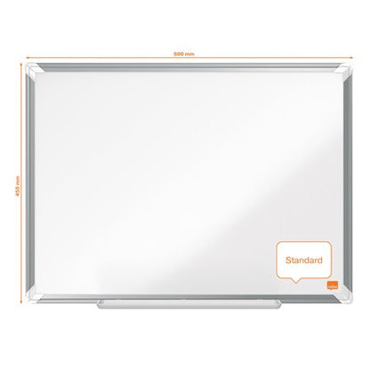 Nobo Premium Plus Steel Magnetic Whiteboard 600x450mm