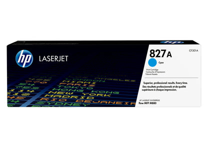 HP 827A Cyan Original LaserJet Toner Cartridge