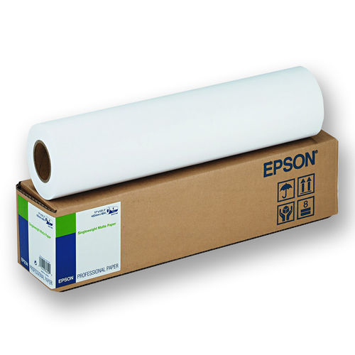 Epson Singleweight Matte Paper Roll, 44" x 40 m, 120g/m²