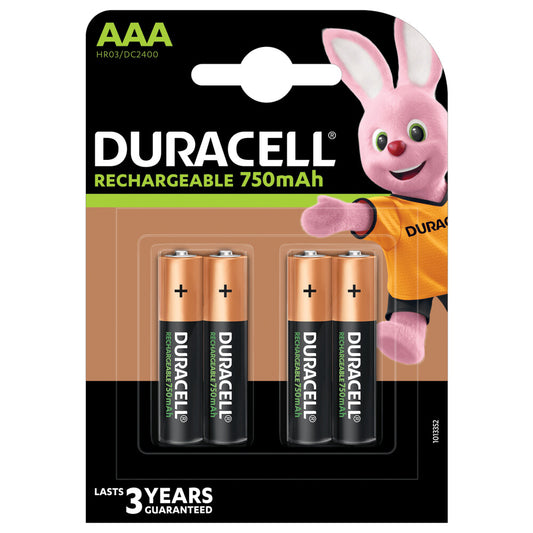 Duracell AAA (4pcs) Rechargeable battery Nickel-Metal Hydride (NiMH)