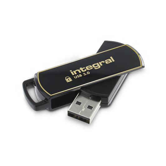 Integral 16GB USB3.0 DRIVE SECURE360 BLACK SECURELOCK2 AES 256BIT SOFTWARE ENCRYPTION