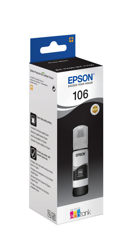 Epson 106 EcoTank Photo Black ink bottle