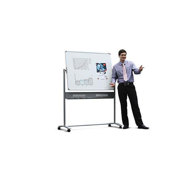 Nobo Impression Pro Enamel Magnetic Mobile Whiteboard 1200x900mm