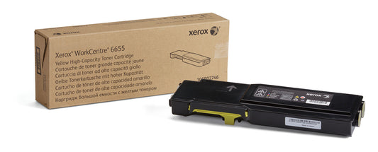 Xerox Genuine WorkCentre® 6655/6655i Yellow High capacity Toner Cartridge (7500 Pages) - 106R02746