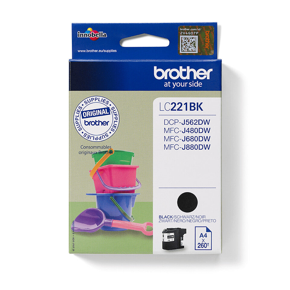 Brother LC221BK ink cartridge 1 pc(s) Original Black