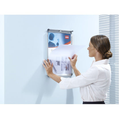 Nobo Premium Plus A2 Poster Frame Sign Holder with Snap Frame