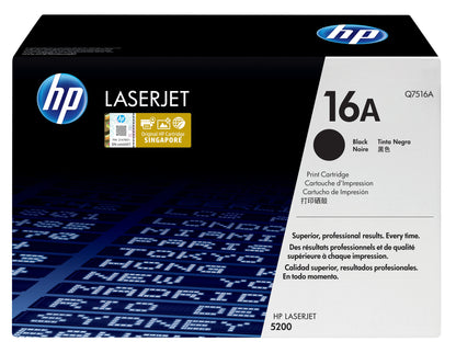 HP 16A Black Original LaserJet Toner Cartridge