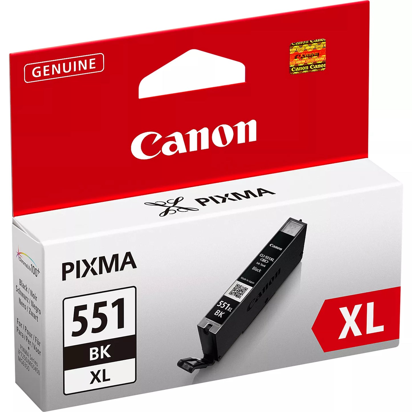 Canon CLI-551XL BK w/sec ink cartridge 1 pc(s) Original High (XL) Yield Photo black