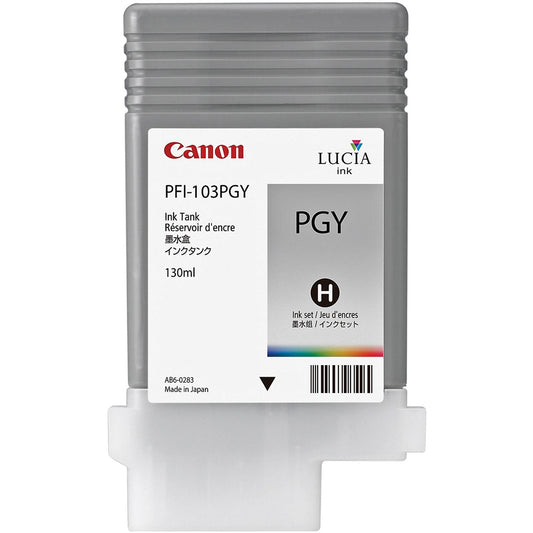 Canon PFI-103PGY Pigment ink tank Photo Grey 130 ml for IPF6100 ink cartridge 1 pc(s) Original