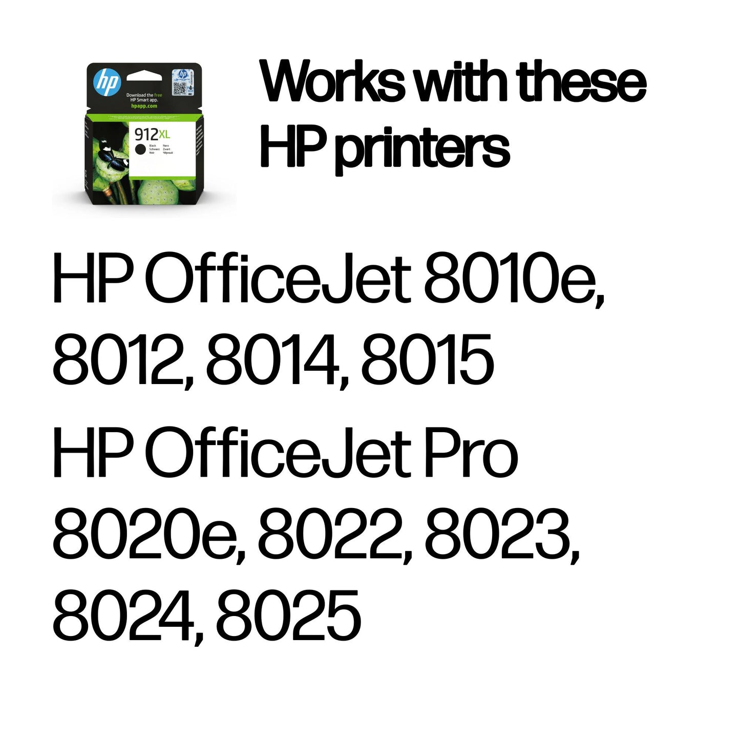 HP 912XL High Yield Black Original Ink Cartridge