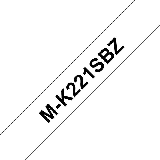 Brother M-K221SBZ label-making tape Black on white