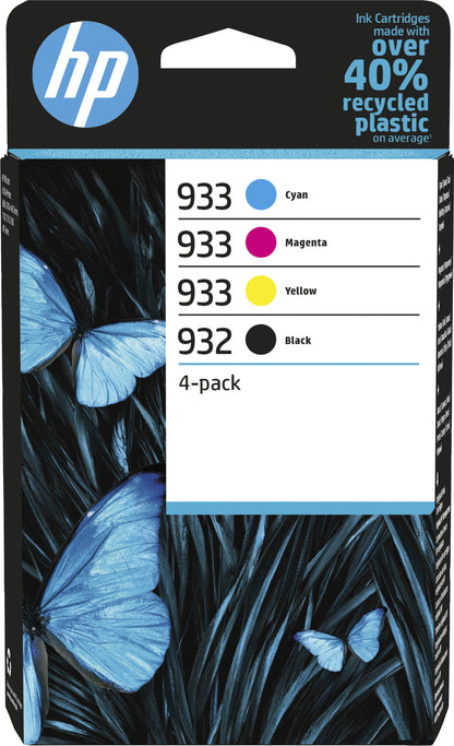 HP 932 Black/933 Cyan/Magenta/Yellow 4-pack Original Inks