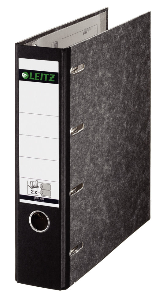 Leitz Double Mechanism Lever Arch File Classic Marbled