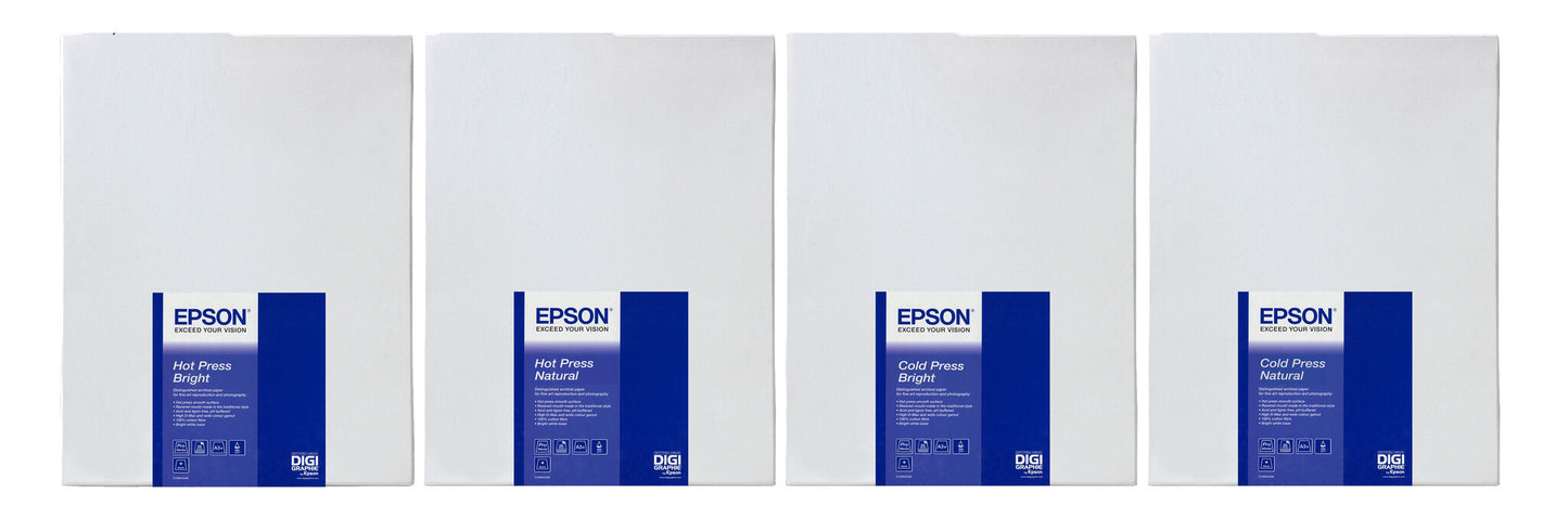 Epson Hot Press Bright, A3+, 25 Sheets