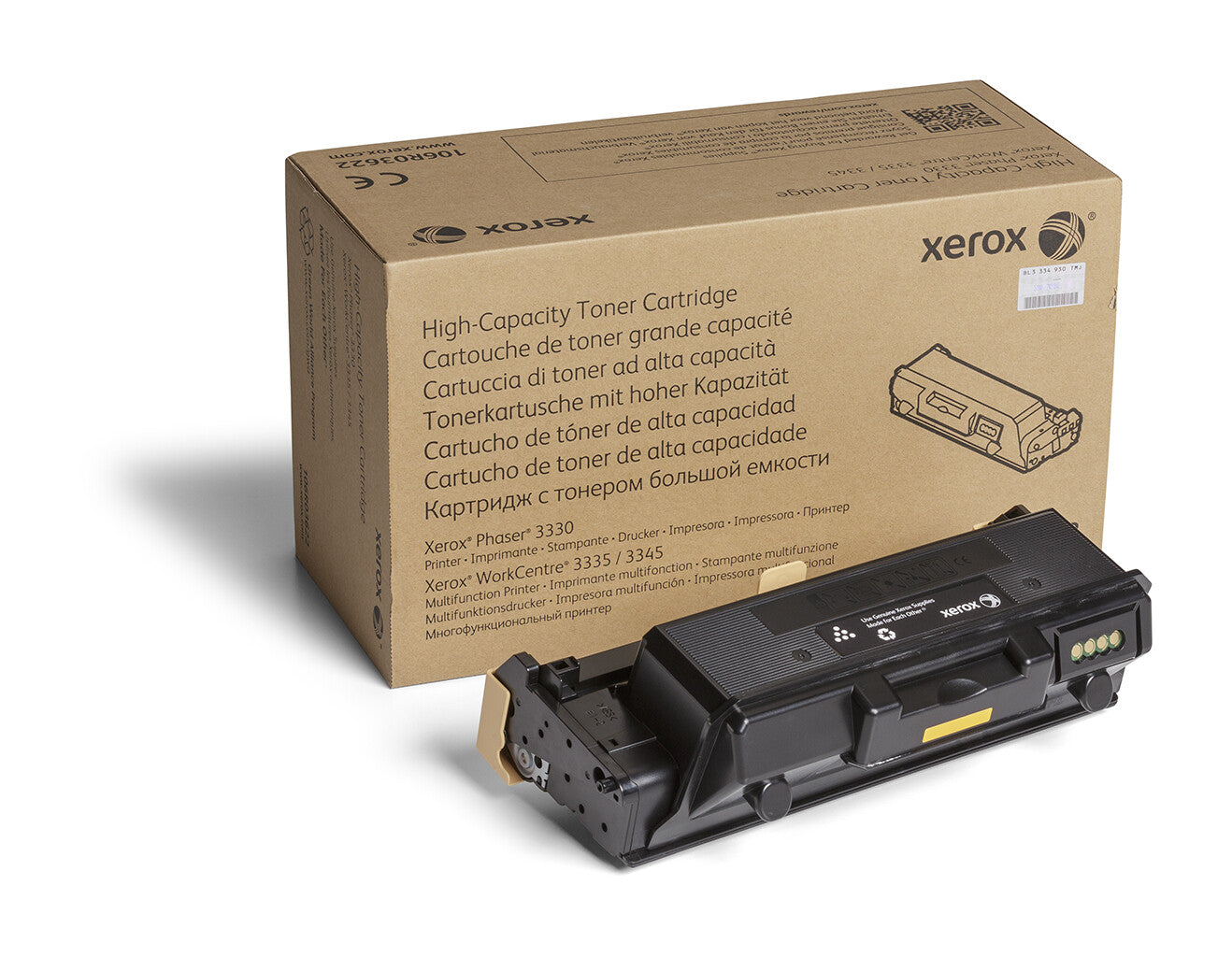 Xerox Genuine Phaser® 3330, WorkCentre® 3300 Series Black High capacity Toner Cartridge (8500 Pages) - 106R03622