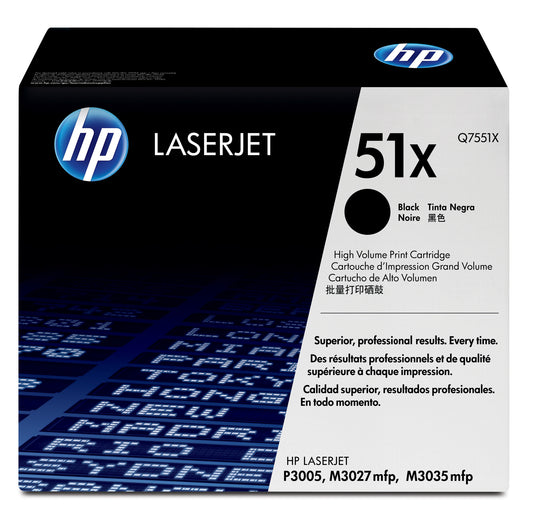 HP 51X High Yield Black Original LaserJet Toner Cartridge