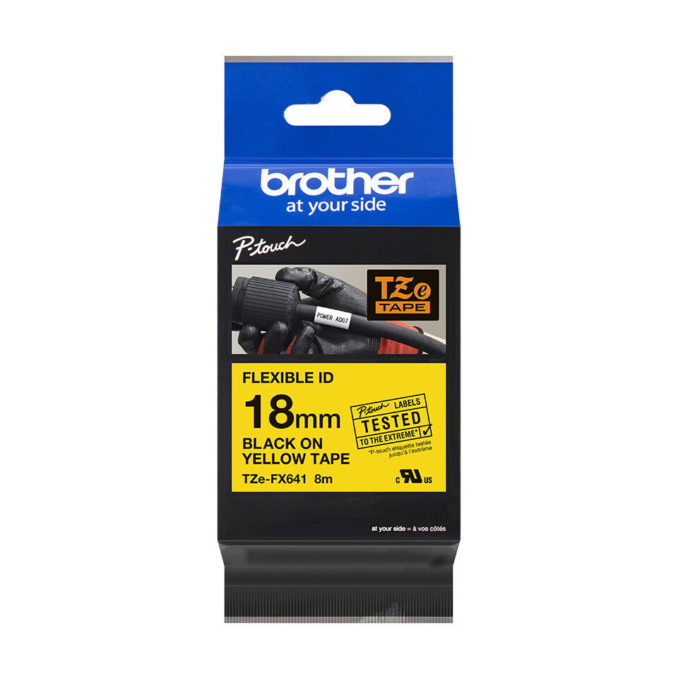 Brother TZE-FX641 label-making tape Black on yellow TZ