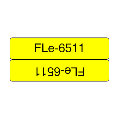 Brother FLE-6511 label-making tape Black on yellow