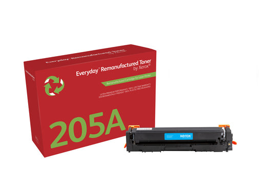 Everyday™ Cyan Remanufactured Toner by Xerox compatible with HP 205A (CF531A), Standard capacity