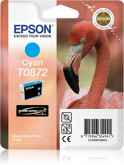 Epson Flamingo Singlepack Cyan T0872 Ultra Gloss High-Gloss 2