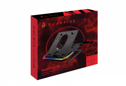 SureFire PORTUS X1 Laptop stand Black 43.9 cm (17.3")