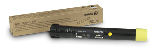 Xerox Genuine Phaser® 7800 Yellow Standard capacity Toner Cartridge (6000 Pages) - 106R01565