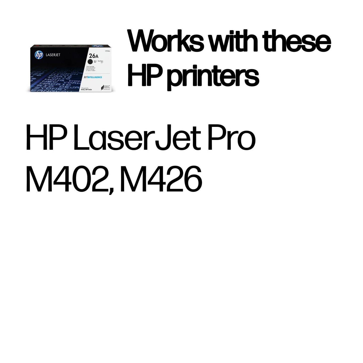 HP 26A Black Original LaserJet Toner Cartridge