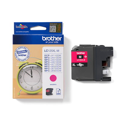 Brother LC125XLM ink cartridge 1 pc(s) Original Extra (Super) High Yield Magenta