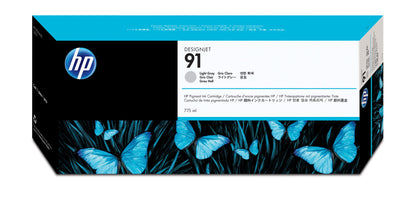 HP 91 775-ml Light Gray DesignJet Pigment Ink Cartridge