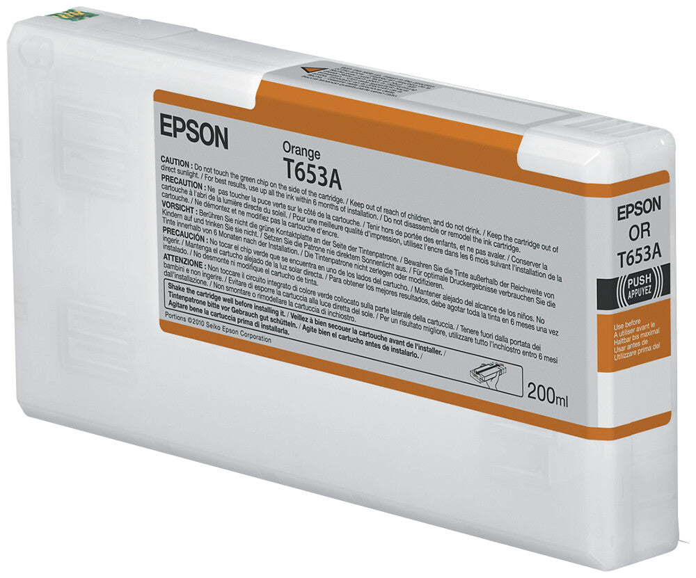 Epson T653A Orange Ink Cartridge (200ml)