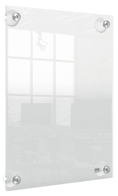 Nobo Premium Plus A4 Clear Acrylic Wall Mounted Repositionable Poster Frame