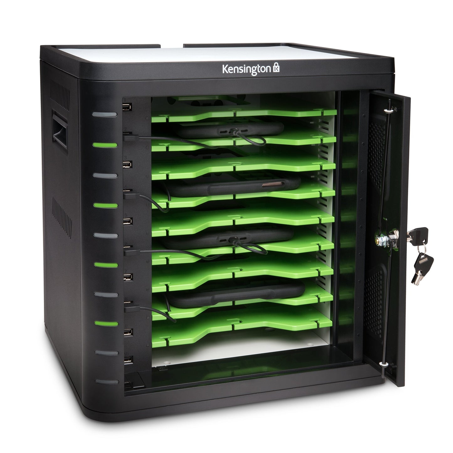 Kensington Charge & Sync Cabinet, Universal Tablet — Black