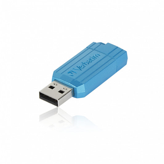 Verbatim PinStripe USB flash drive 128 GB USB Type-A 2.0 Blue