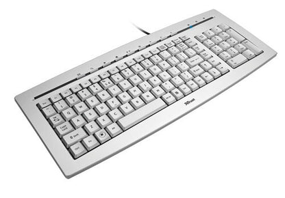 Trust Slimline keyboard USB QWERTY White