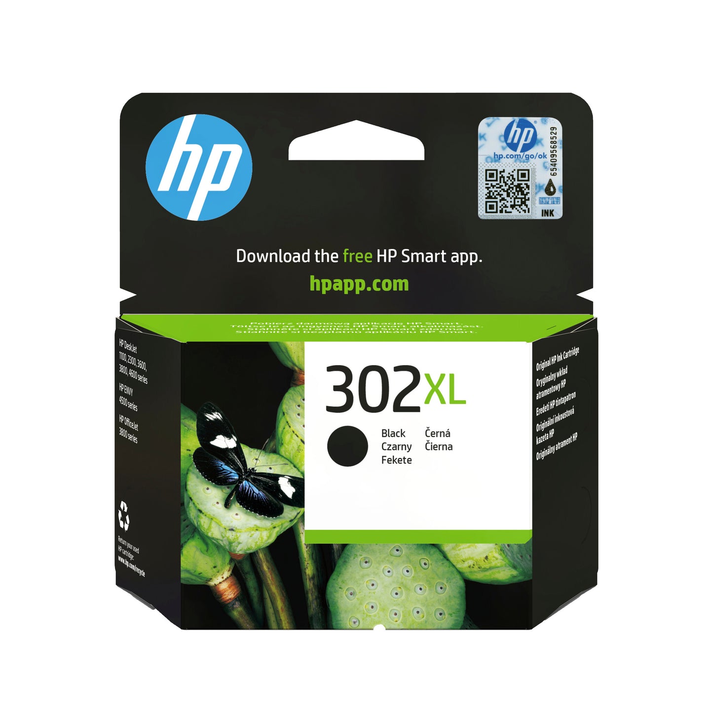 HP 302XL High Yield Black Original Ink Cartridge