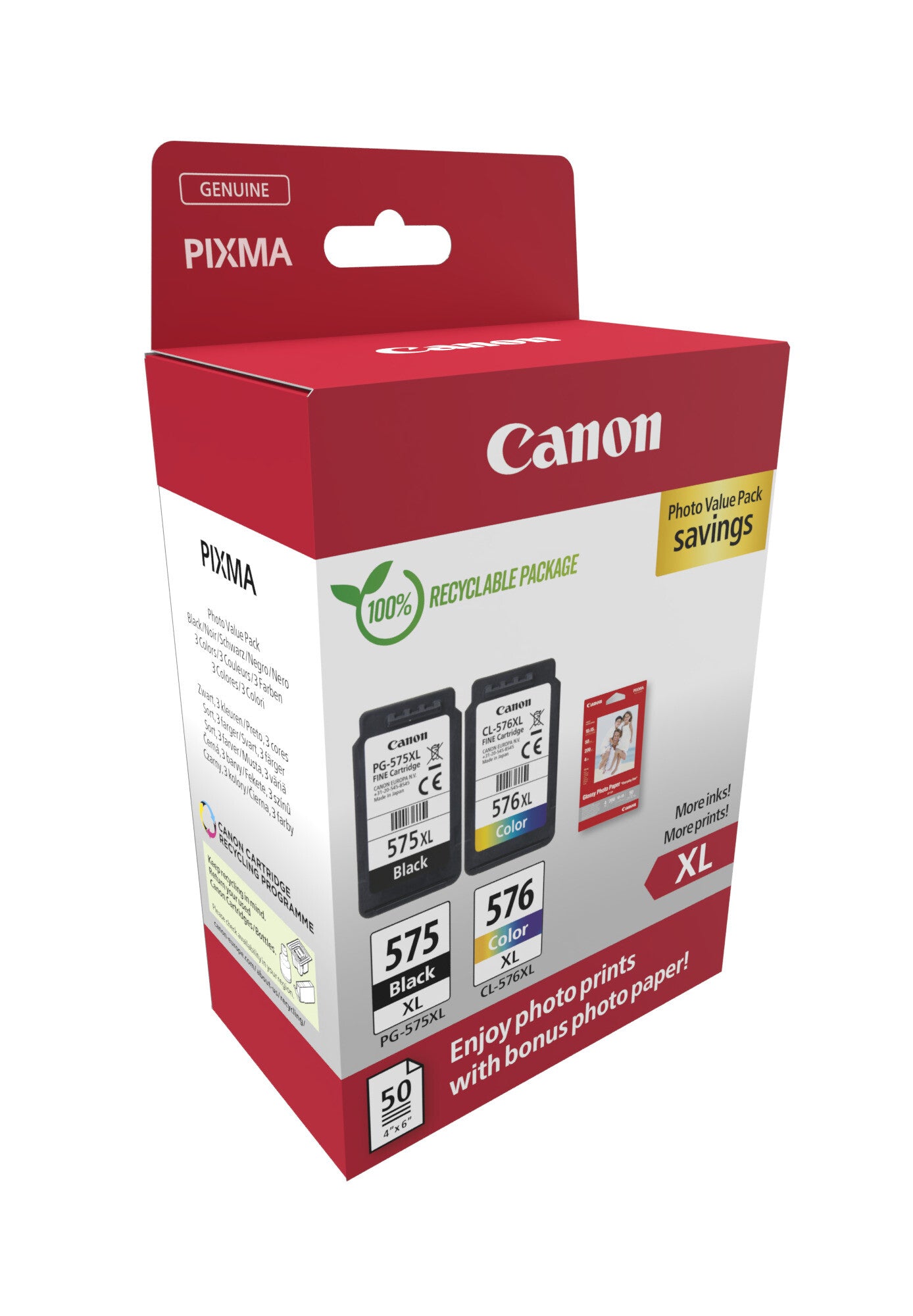 Canon 5437C006 ink cartridge 2 pc(s) Original High (XL) Yield Black, Cyan, Magenta, Yellow