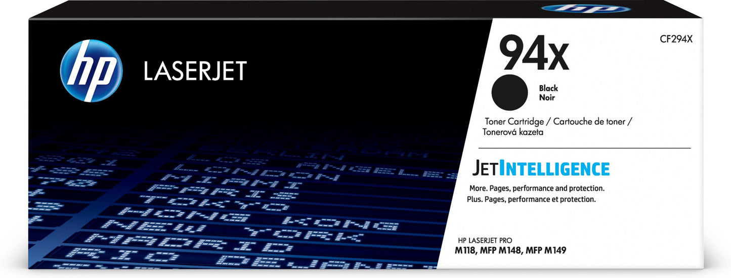 HP 94X High Yield Black Original LaserJet Toner Cartridge