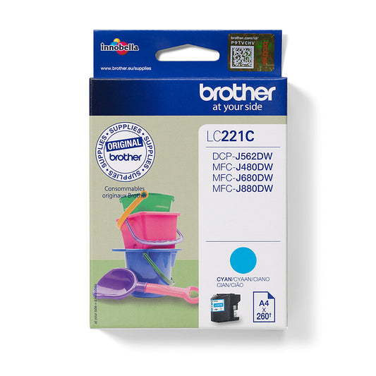 Brother LC221C ink cartridge 1 pc(s) Original Cyan