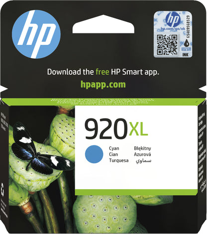 HP 920XL High Yield Cyan Original Ink Cartridge