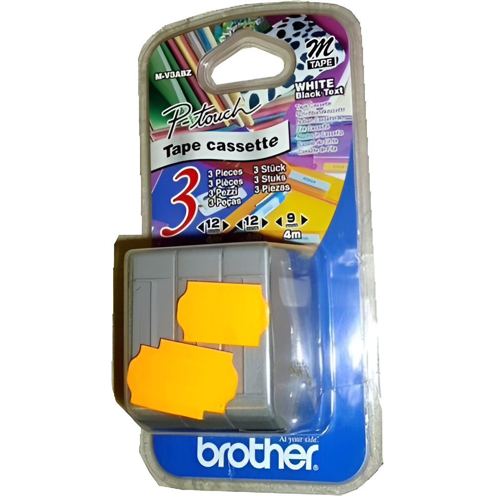 Brother Starter Tapes Pack MV3ABZ, 1x M-K231S 9mm, 2 x M-K221S 12mm