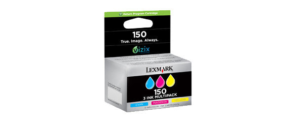 Lexmark 14N1805E ink cartridge 3 pc(s) Original Cyan, Magenta, Yellow