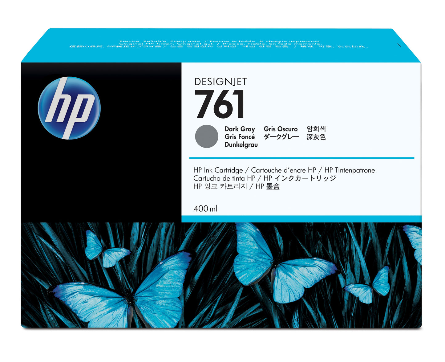 HP 761 400-ml Dark Gray DesignJet Ink Cartridge