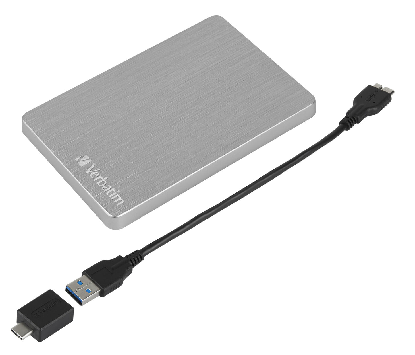 Verbatim Store 'n' Go ALU Slim Portable Hard Drive 1TB Silver