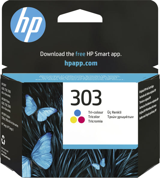 HP 303 Tri-color Original Ink Cartridge