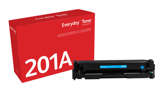 Everyday ™ Cyan Toner by Xerox compatible with HP 201A (CF401A/ CRG-045C), Standard capacity
