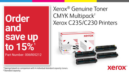 Xerox C235 A4 22ppm Wireless Copy/Print/Scan/Fax PS3 PCL5e/6 ADF 2 Trays Total 251 Sheets UK