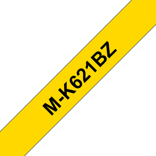 Brother M-K621BZ label-making tape Black on yellow