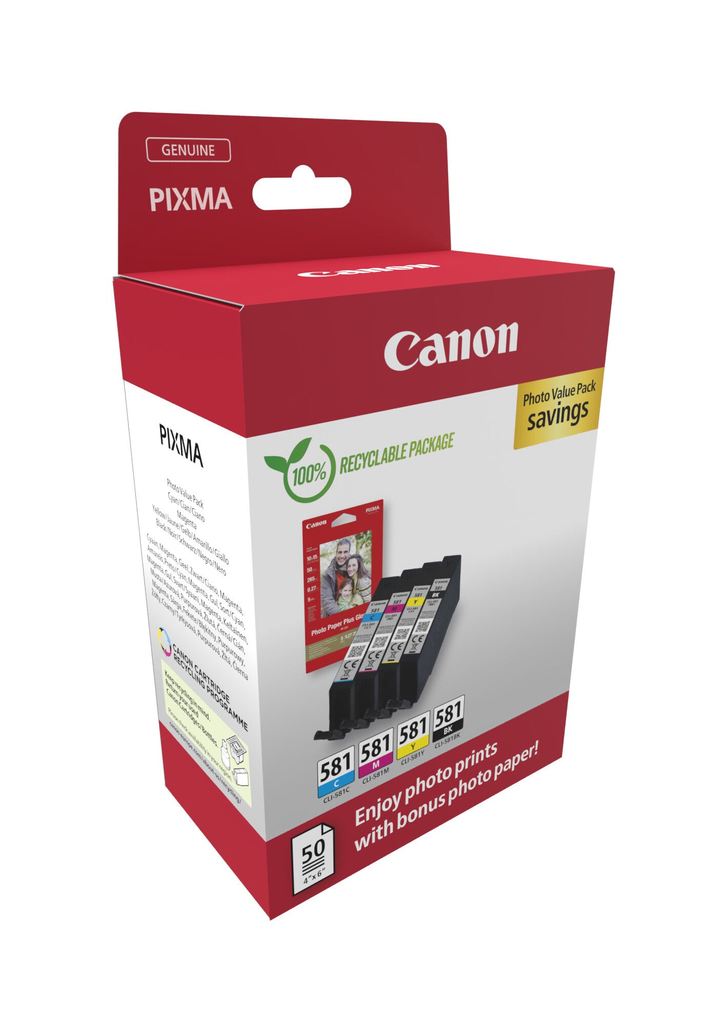 Canon 2106C006 ink cartridge 4 pc(s) Original Black, Cyan, Magenta, Yellow